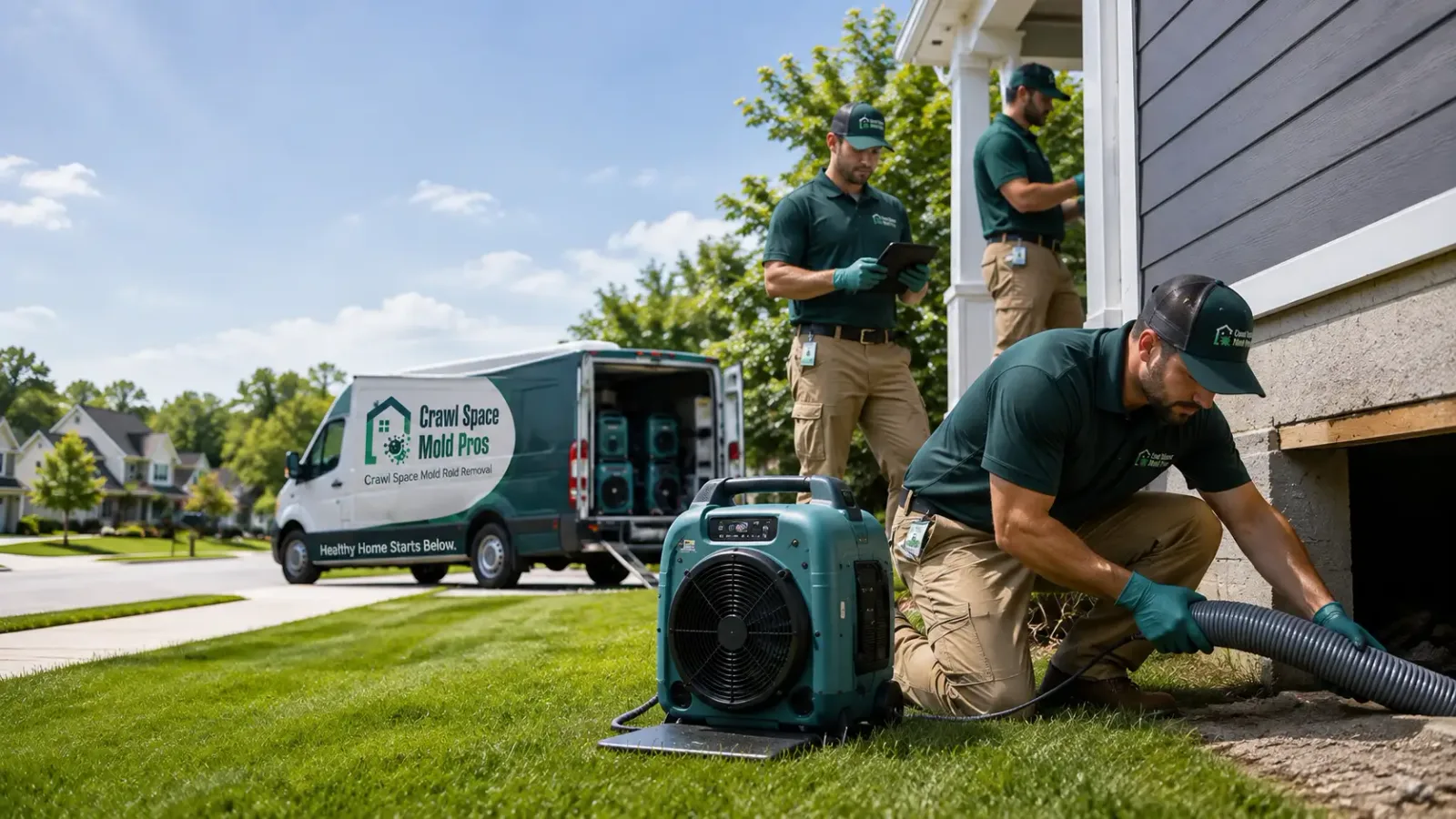 Crawl Space Mold Removal in Dunfermline, IL